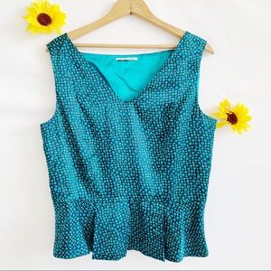 Tahari Women's Top Large Sleeveless V-Neck